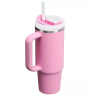 Термокружка Stanley Quencher H2,0 0,88 л с трубочкой, пионовая (10-11912-064)