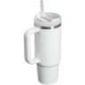 Термокружка Stanley Quencher H2,0 1,18 л с трубочкой, белый Frost (10-11913-077)