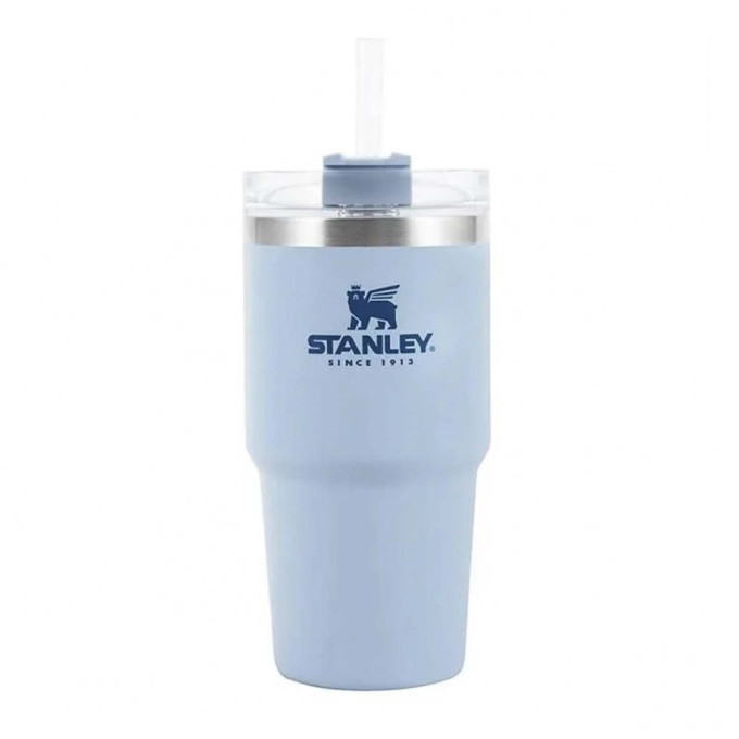 Термокружка Stanley Quencher H2,0 680 мл с трубочкой, светло-голубая 10-08481-011